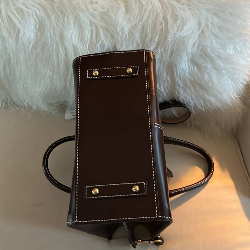 Dooney and Bourke Handbag - Bordeaux Color with Dust Bag - Picture 6 of 15